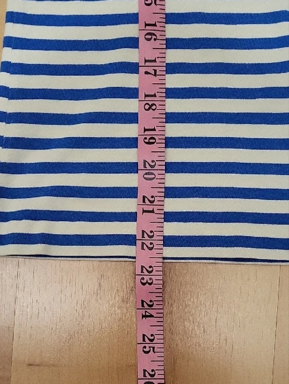 J.Crew Blue White Striped Ruffle Sleeve Top Women's Medium